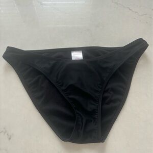 Xhilaration Low Rise Swim Suit Bottoms, Black, Size L